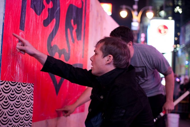 Shepard Fairey X Levi's Times Square Shepard Fairey X Levi's Times Square